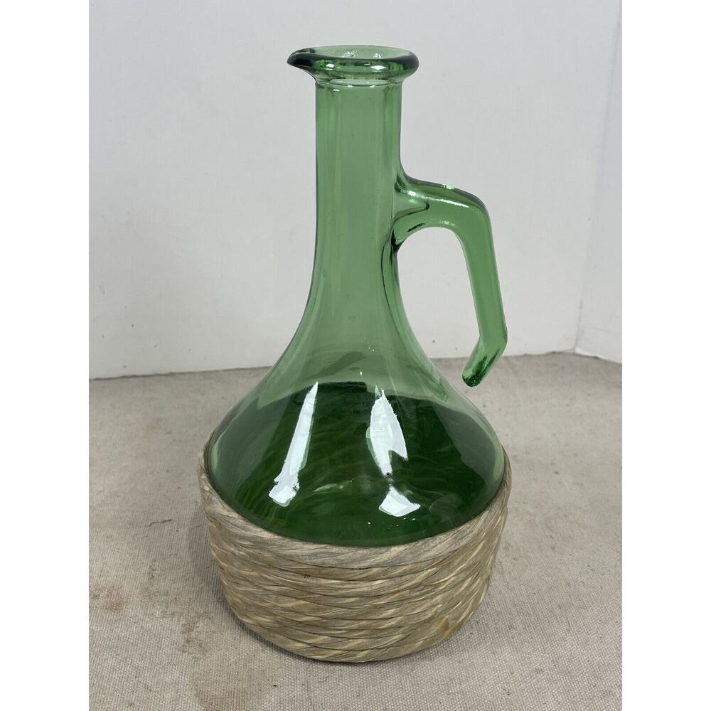 green vintage wine bottle of Vino Moscatello. 1l Bar Decor Olive Oil Bottle